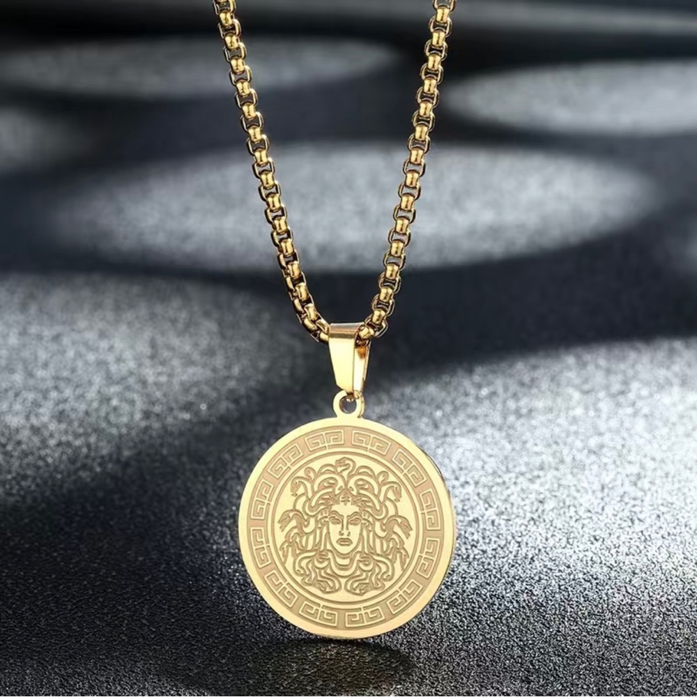 NWT Gold Medusa Necklace